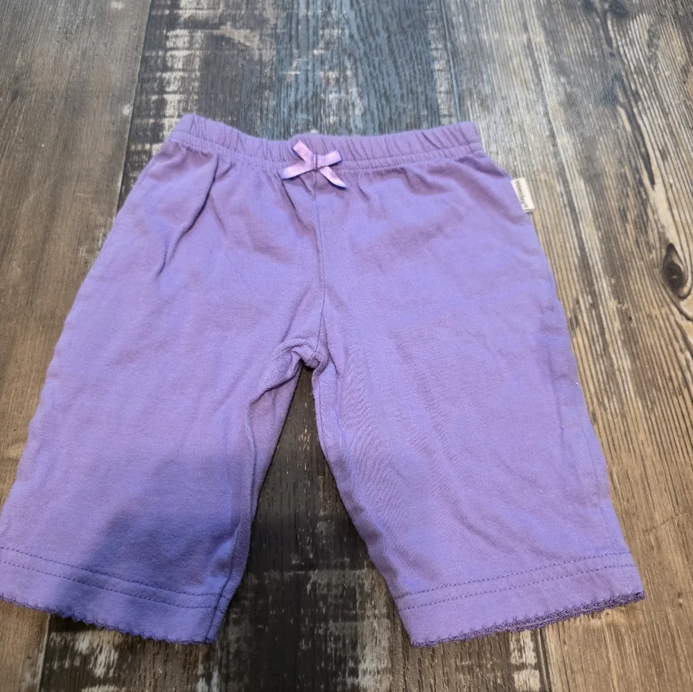 Charming Lilac Kids Shorts with Bow Accent